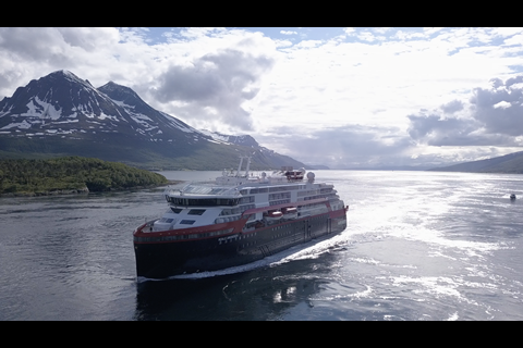 Hurtigruten’s new expeditionary ships have four engines and two large battery packs (image: Hurtigruten)